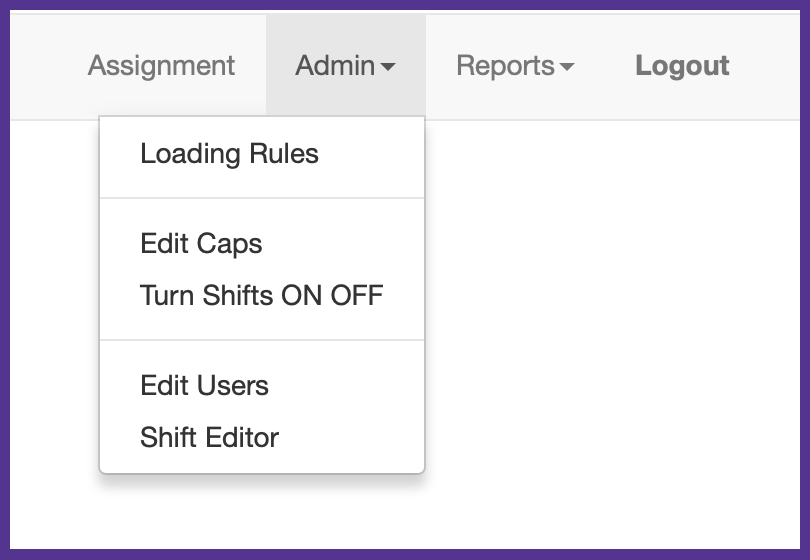 How to turn shifts off or on